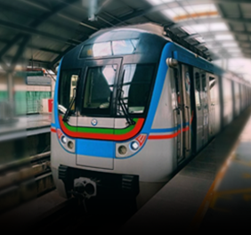 Hyderabad metro station near Casavir Mens PG, easy public transport for residents